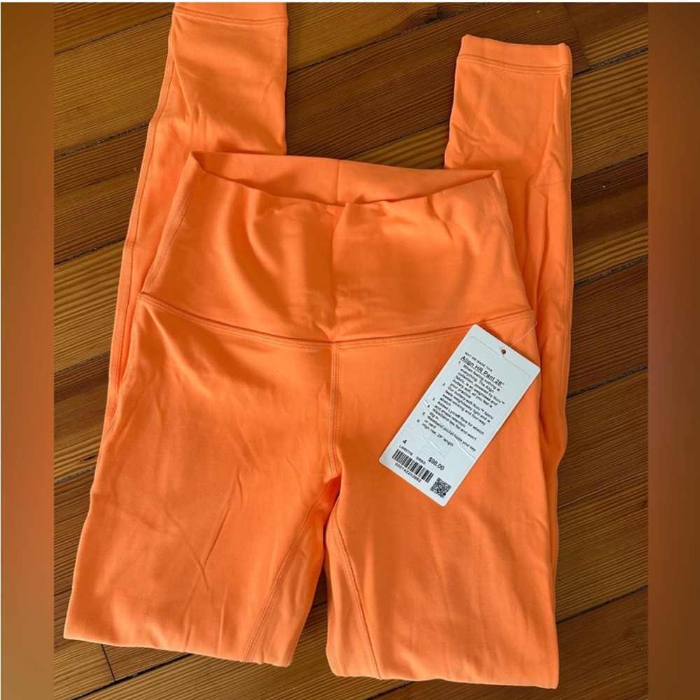 NWT orange soda Lululemon leggings size 4